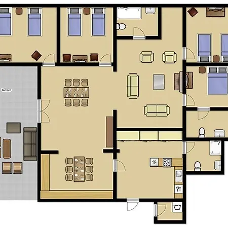 Sleeps 8 Pool Air Con Wifi